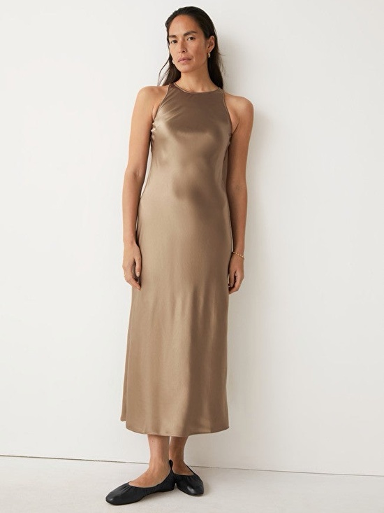 & Other Stories Dresses & Skirts - & Other Stories NWT Satin Slip Midi Dress Size 6
